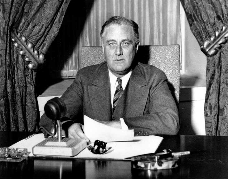 FDR speaking on the economy